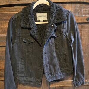 Reserve Fairfax Charcoal Sherpa-Lined Denim Jacket